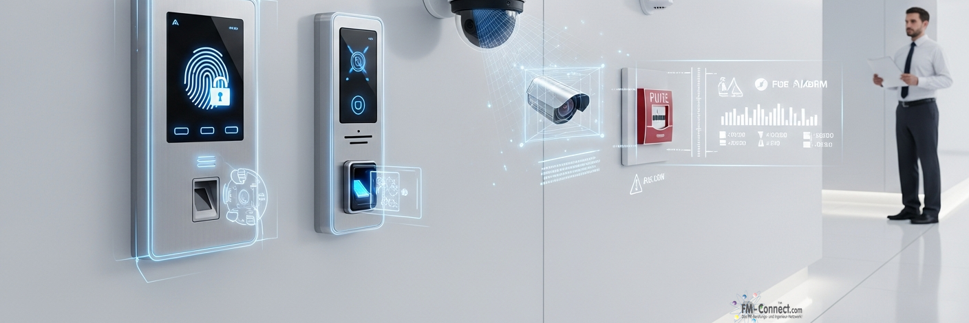Übersicht der Hauptsystemkategorien der Sicherheitstechnik im Facility Management