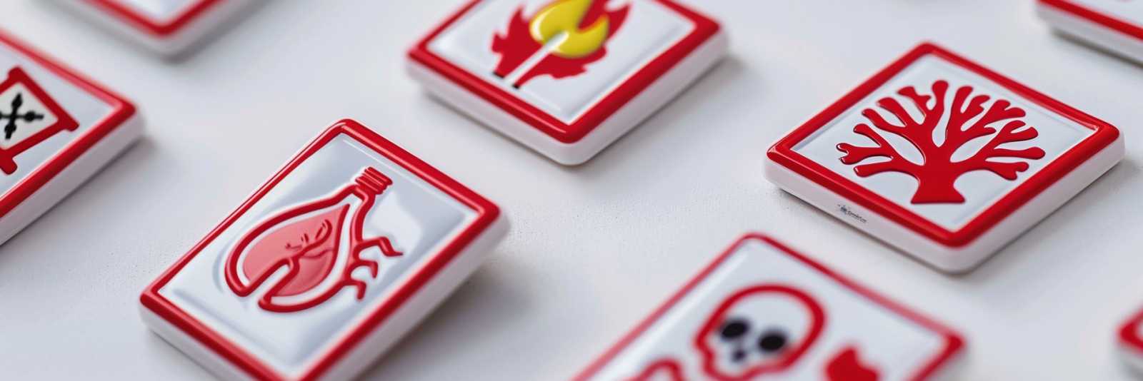 Warn‑ und Hinweiszeichen bei Oberlichtern zur Information über Risiken, Sicherheitsmaßnahmen und richtige Nutzung